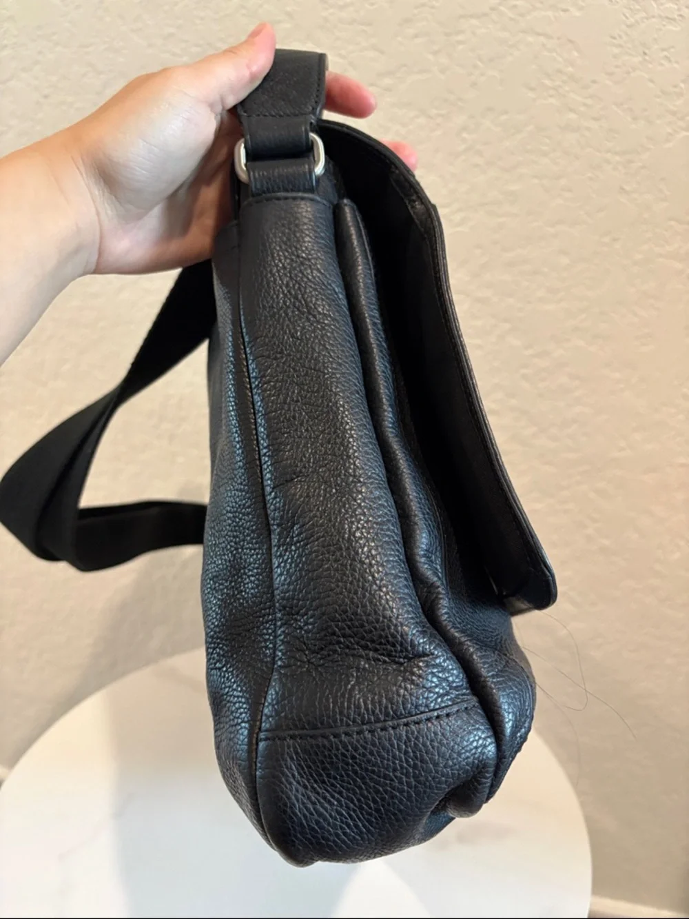 Coach Black Leather Laptop/ Messenger Bag - Picture 5 of 15